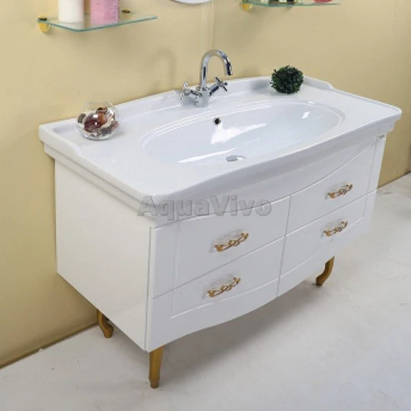 Мебель для ванной Оника Адель 105.16, цвет белый - фото 1