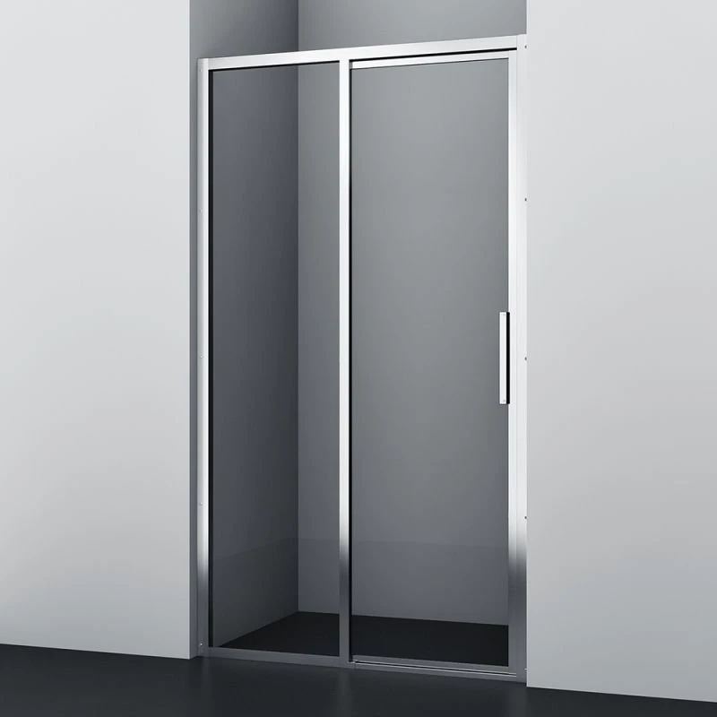 Душевая дверь WasserKRAFT Lopau WasserSchutz 32S05 L 120x200, левая, стекло прозрачное, профиль серебристый - фото 1