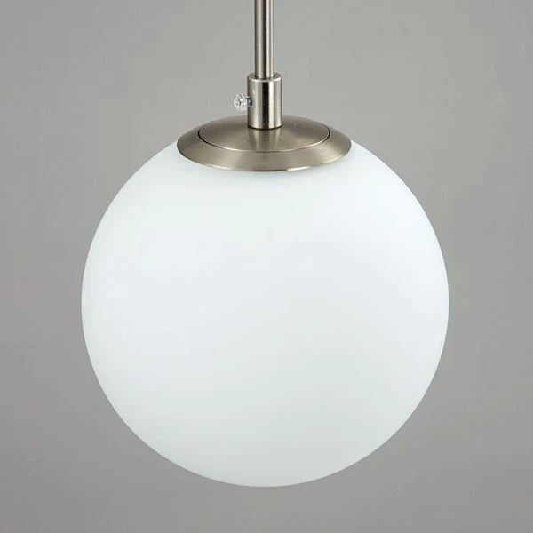 Подвесной светильник Citilux Томми CL102054, арматура хром матовый, плафоны стекло белое, 36х36 см
