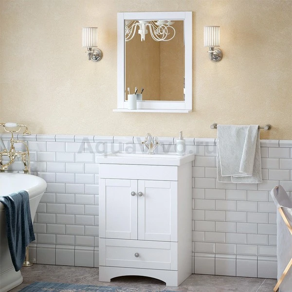 Мебель для ванной Corozo Техас 60, цвет белый