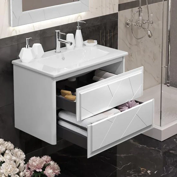 Мебель для ванной Опадирис Луиджи 80, цвет белый - фото 1