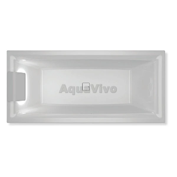 Акриловая ванна Riho Still Square LED L 170x75, со светодиодами и подголовником слева