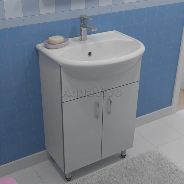 Мебель для ванной Какса-А Грей 50, напольная, цвет белый - фото 1
