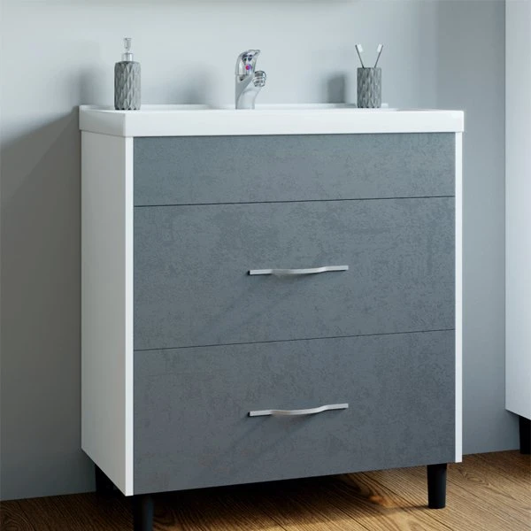 Мебель для ванной Mixline Сура 60, цвет белый / серый - фото 1