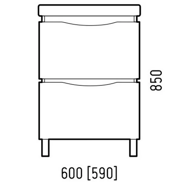 Мебель для ванной Corozo Бостон 60 Z2, цвет белый / антик