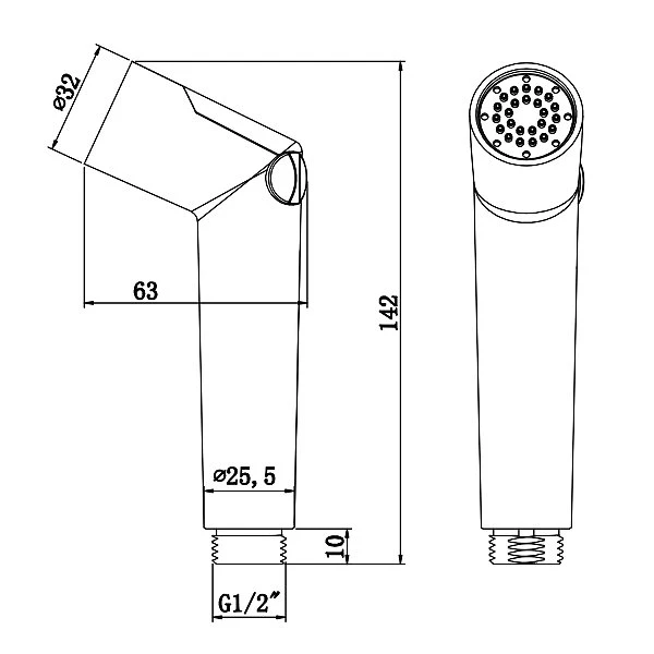 Гигиенический душ Lemark LM8046С, с держателем и шлангом, цвет хром - фото 1