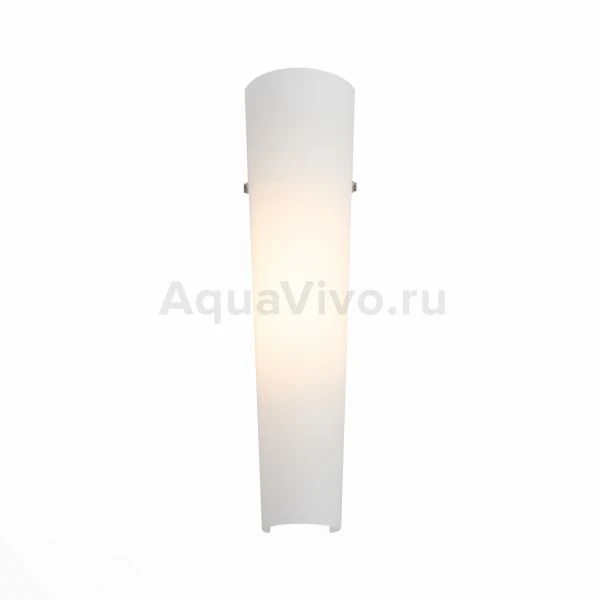 Светильник настенный ST Luce Snello SL508.501.01, арматура металл, цвет белый, плафон стекло, цвет белый
