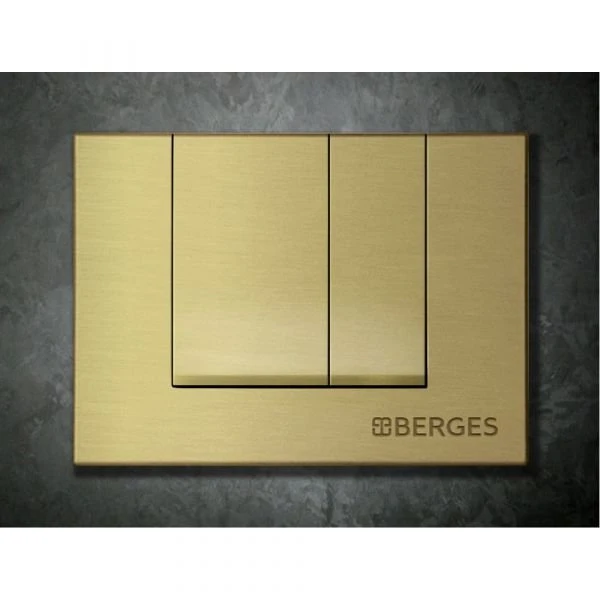 Кнопка смыва Berges Novum S8 040048 для унитаза, цвет бронза