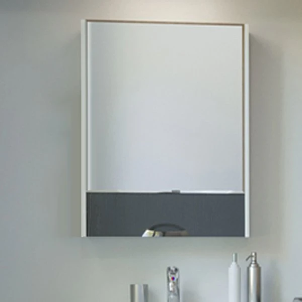 Шкаф-зеркало Mixline Байкал 60, цвет серый