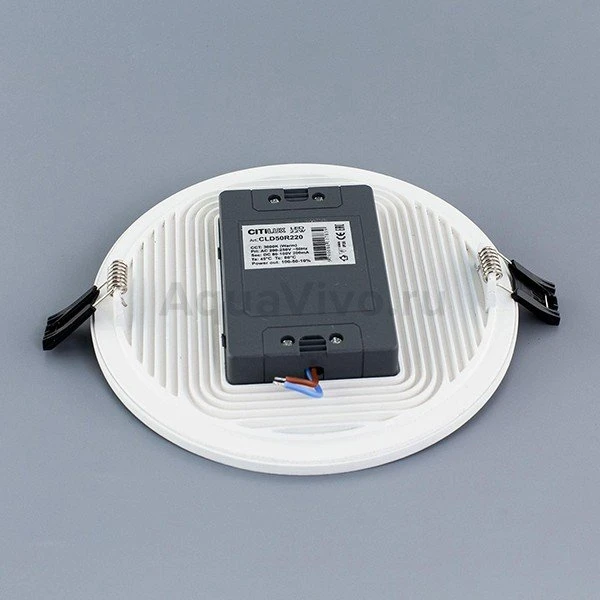 Точечный светильник Citilux Омега CLD50R220N, арматура белая, плафон полимер белый, 4000K, 18х18 см - фото 1