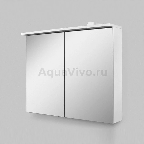 Шкаф-зеркало AM.PM Spirit V2.0 80, с подсветкой, цвет белый