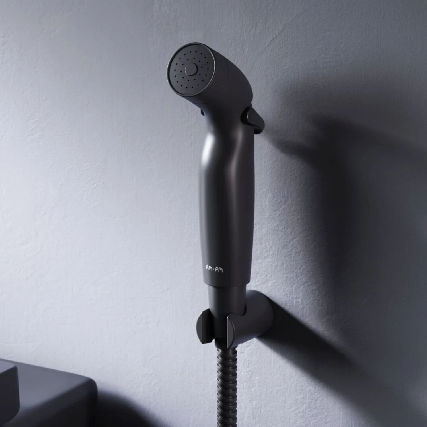 Гигиенический душ AM.PM F0202022, с держателем, цвет черный - фото 1