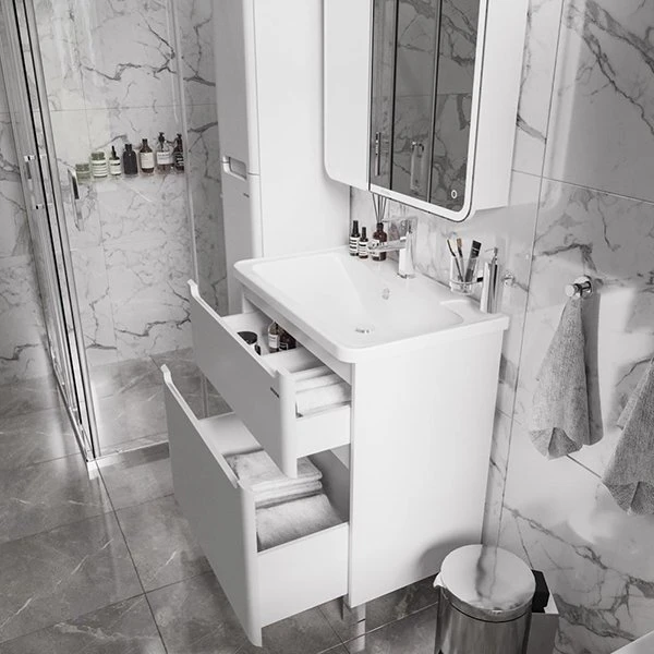 Мебель для ванной Grossman Адель 70, напольная, цвет белый