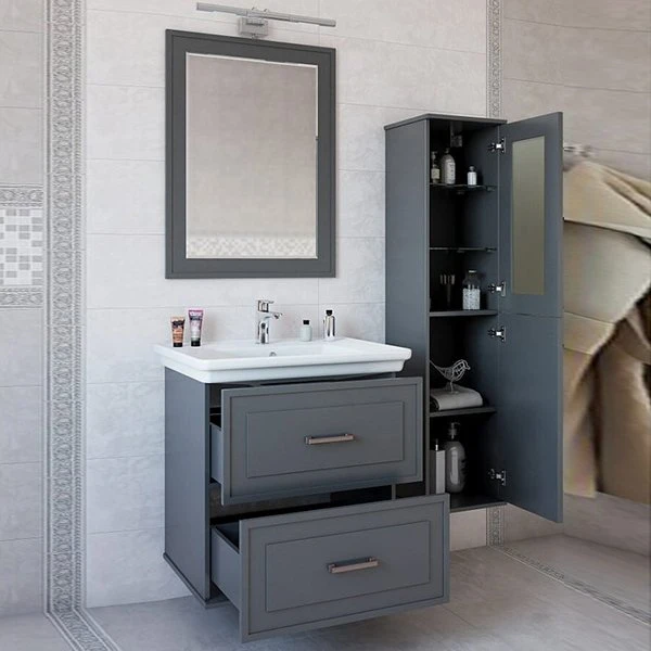Мебель для ванной Sanflor Модена 75, цвет серый - фото 1