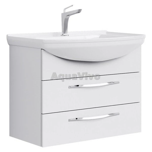 Мебель для ванной Aqwella Аллегро 75, с 2 ящиками, цвет белый