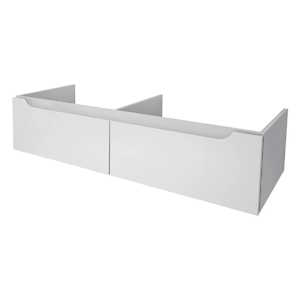 Мебель для ванной Dreja W 125, под накладные раковины, цвет белый глянец