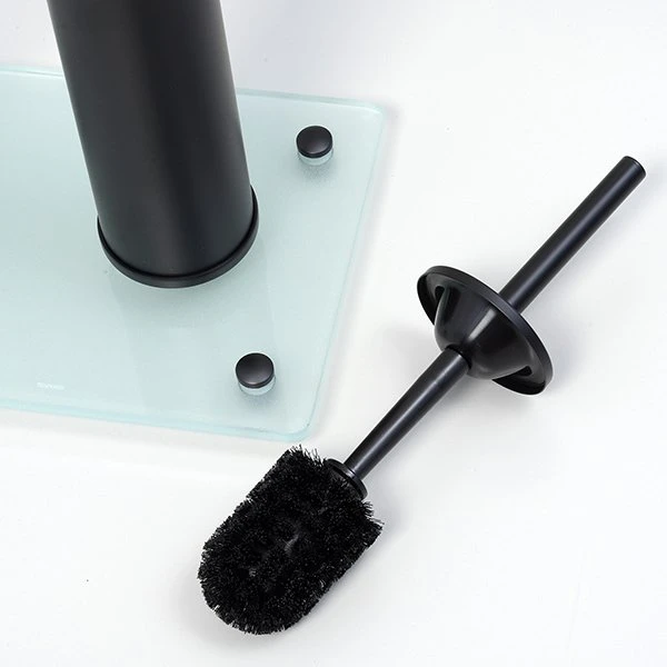 Стойка WasserKRAFT K-1264BLACK напольная, с держателем туалетной бумаги, освежителя и ершиком, цвет черный - фото 1