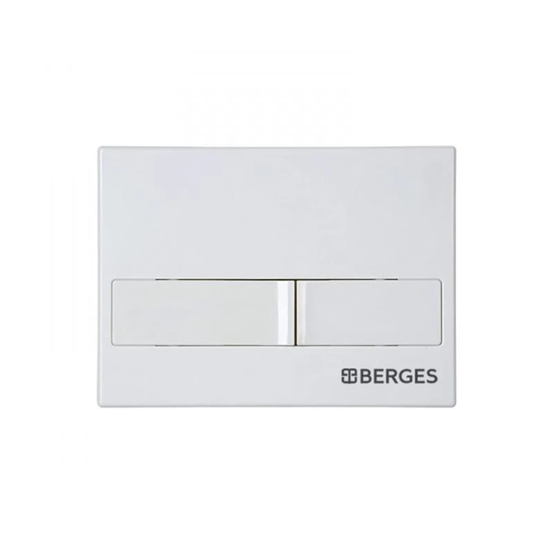 Комплект Berges 043263 унитаза Okus с сиденьем и инсталляции Novum с белой кнопкой L1