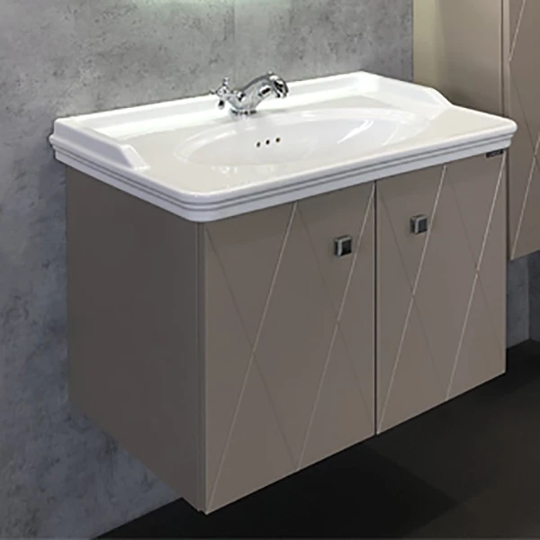 Мебель для ванной Comforty Кремона 80 с раковиной 50180, цвет латте