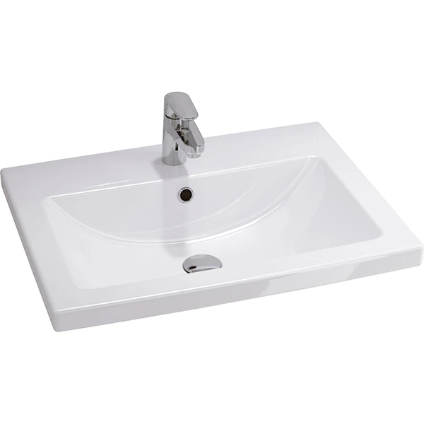 Мебель для ванной Sanflor Норд 60, цвет белый / черный муар - фото 1