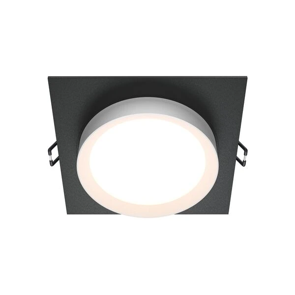 Точечный светильник Maytoni Technicali Hoop DL086-GX53-SQ-BW, арматура черно-белая - фото 1