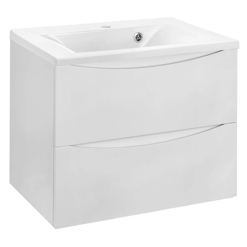Мебель для ванной Vincea Mia 65, под раковину из искусственного камня, цвет белый глянец