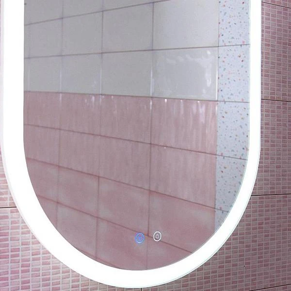 Зеркало Бриклаер Вега 55x100, с подсветкой, функцией антизапотевания и голосовым управлением - фото 1