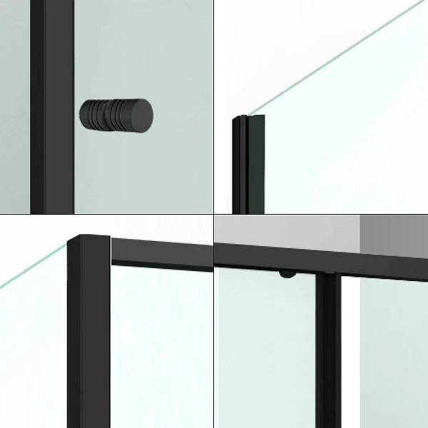 Душевая дверь WasserKRAFT Dill WasserSchutz 61S05 120x200, стекло прозрачное, профиль черный - фото 1