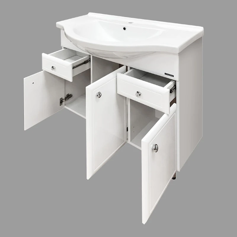 Мебель для ванной Comforty Сочи 100 с раковиной Эльбрус 100, цвет белый