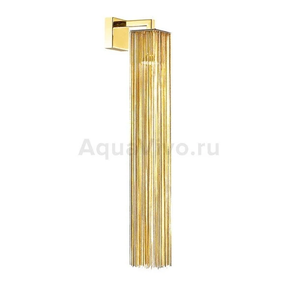 Бра Odeon Light Luigi 4137/1W, арматура  золото, плафон металл золото, 8х65 см
