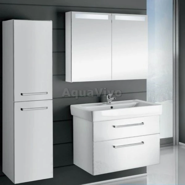 Мебель для ванной Dreja Q Max 80, цвет белый глянец