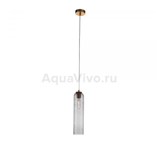 Подвесной светильник ST Luce Callana SL1145.343.01, арматура металл, цвет латунь, плафон стекло, цвет серый