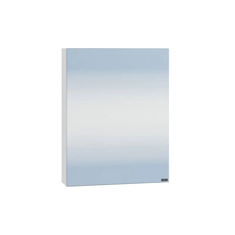 Шкаф-зеркало Санта Аврора 50, цвет белый