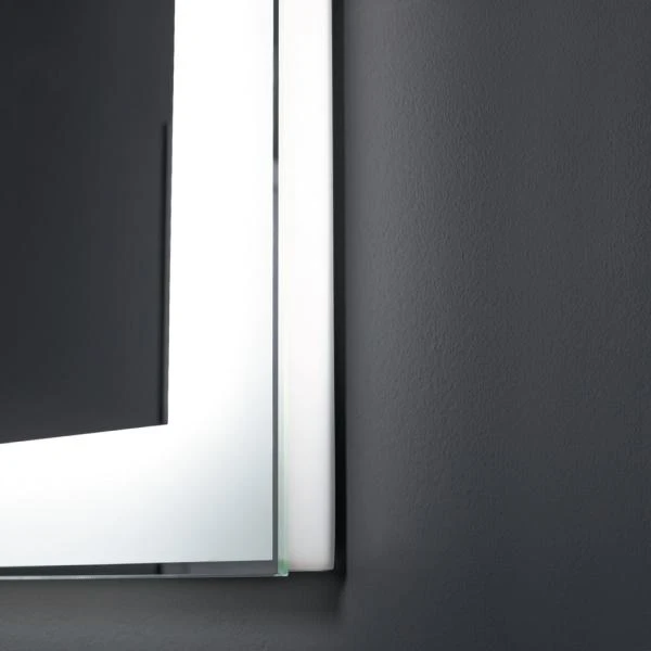 Зеркало Dreja Kvadro 80x85, с подсветкой, цвет белый - фото 1