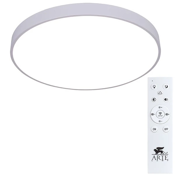 Потолочный светильник Arte Lamp Arena A2671PL-1WH, арматура белая, плафон акрил белый, 60х60 см - фото 1
