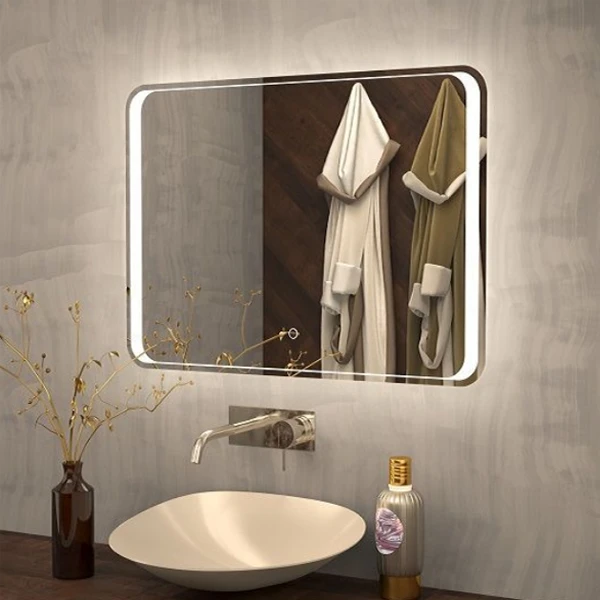 Зеркало Art & Max Elegant 90x80, с подсветкой и диммером