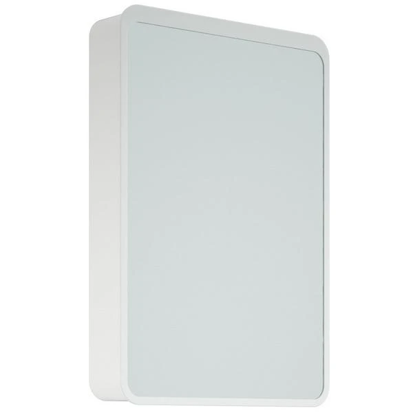 Шкаф-зеркало Corozo Рино 60/С, с подсветкой, цвет белый