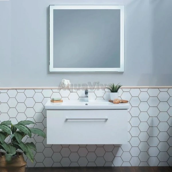 Мебель для ванной Dreja Big Inn 80, цвет белый глянец
