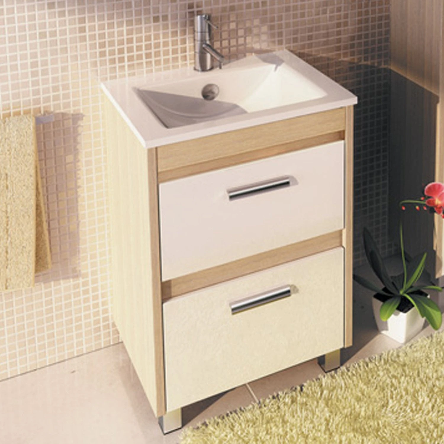 Мебель для ванной Comforty Тулуза 60, цвет сосна лоредо