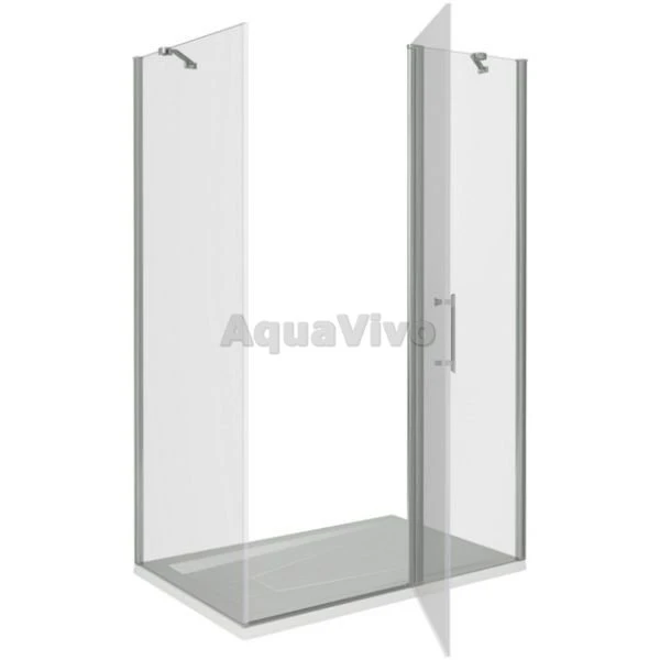 Душевая дверь Good Door Mokka WTW-110-C-WE 110, стекло прозрачное, профиль белый, без магнитного профиля