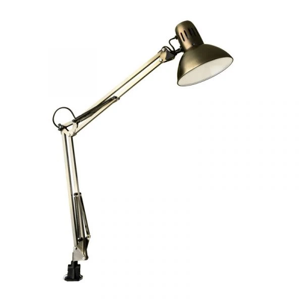 Офисная настольная лампа Arte Lamp Senior A6068LT-1AB, арматура цвет бронза/черный, плафон/абажур металл