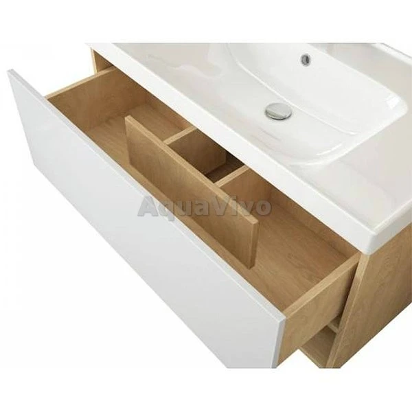 Мебель для ванной Dreja Perfecto 70, цвет дуб/белый лак - фото 1
