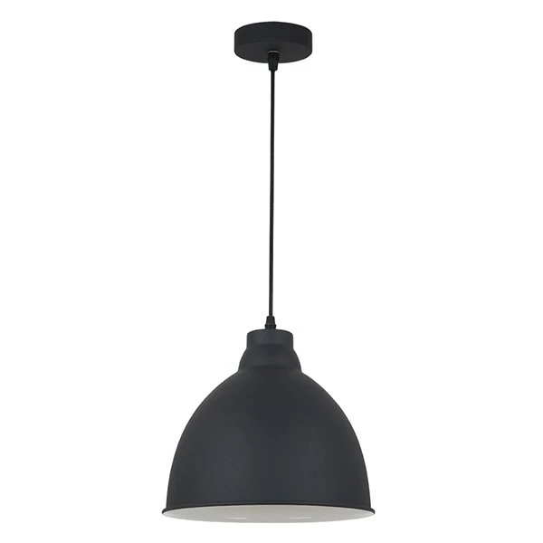 Подвесной светильник Arte Lamp Braccio A2055SP-1BK, арматура черная, плафон металл черный, 26х26 см