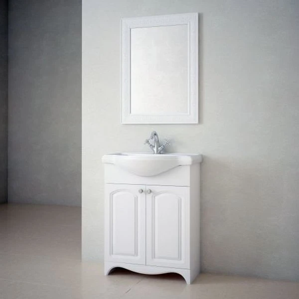 Зеркало Corozo Классика 60x80, цвет белый - фото 1