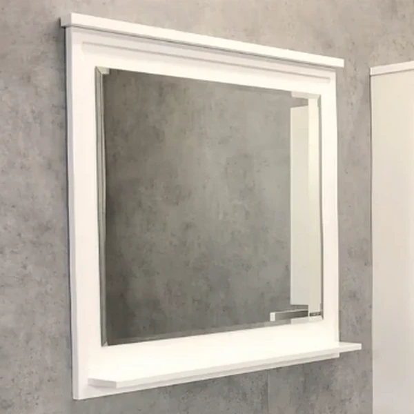 Зеркало Comforty Феррара 100x80, цвет белый