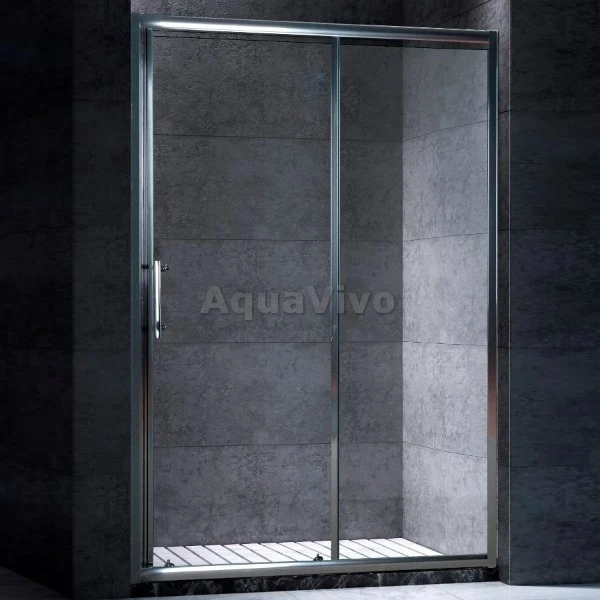Душевая дверь Esbano ES-120DK 120х195, стекло прозрачное, профиль хром