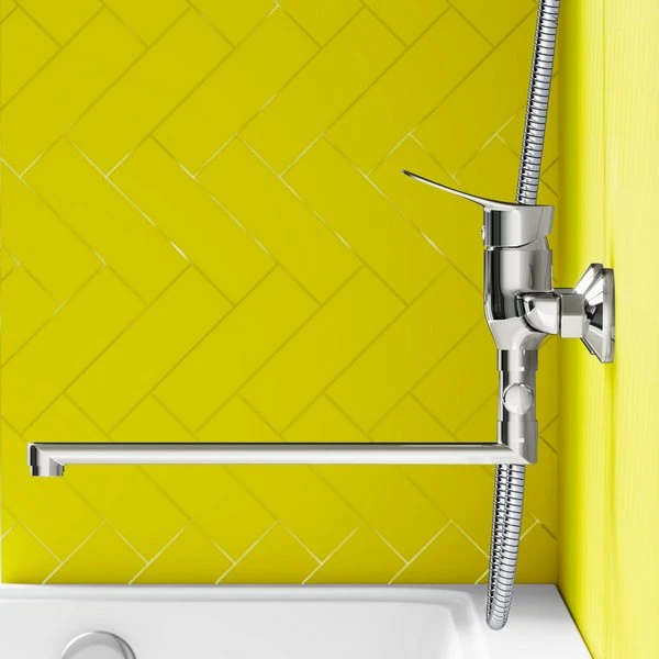 Смеситель Dorff Norma D1095000 для ванны с душем, цвет хром - фото 1