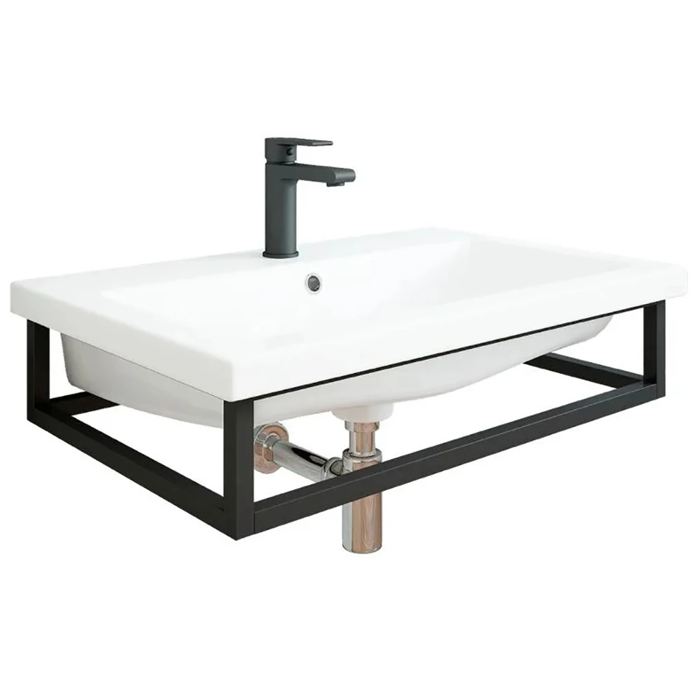 Мебель для ванной Sanflor Тайлер 70, цвет черный муар - фото 1