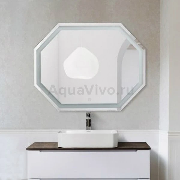 Зеркало Belbagno SPC-OTT-1000-800-LED-TCH 100x80, с подсветкой и сенсорным выключателем - фото 1