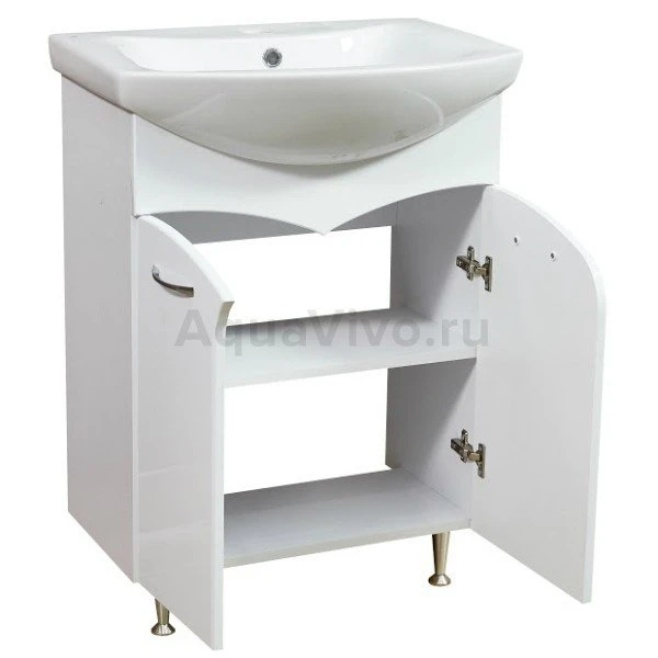 Мебель для ванной Stella Polar Волна 60, цвет белый - фото 1